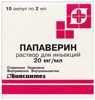 Папаверин 20мг/Мл 2мл 10 Шт. Раствор Для Инъекций Биосинтез Купить.