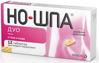 Но-Шпа Дуо 40мг+500мг 12 Шт. Таблетки Купить По Цене От 133 Руб В.