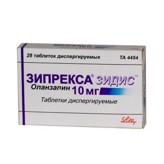 Зипрекса Зидис 10мг 28 Шт. Таблетки Диспергируемые Catalent U.K.