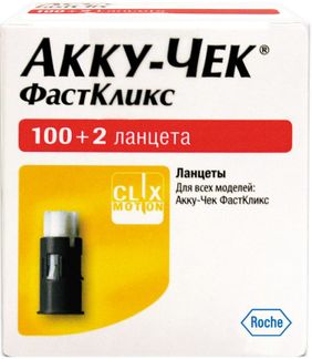 Акку-чек фасткликс ланцеты, 102 шт. купить по цене от 566 руб в Нижнем Новгороде, заказать с доставкой, инструкция по применению, аналоги, отзывы