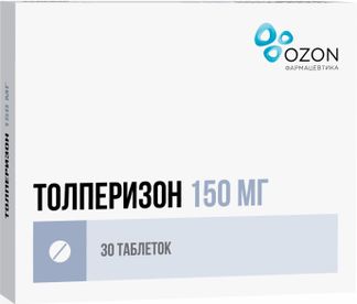 Толперизон 150мг 30 Шт. Таблетки Покрытые Пленочной Оболочкой Озон.