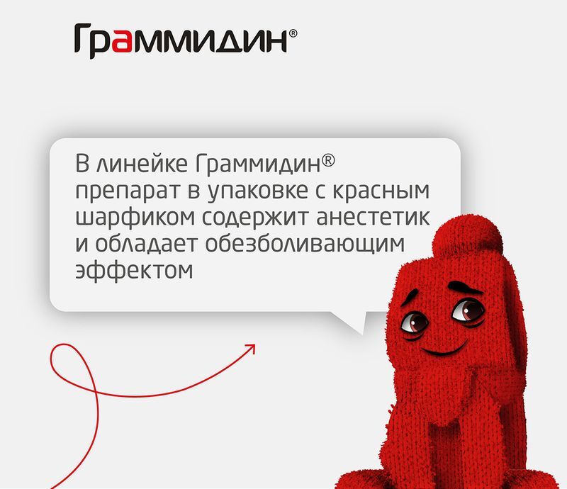 Граммидин с анестетиком 112доз спрей для местного применения дозированный, фото №6