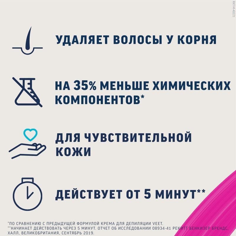Вит крем для депиляции для чувствительной кожи 200мл, фото №3