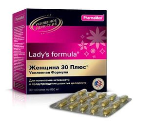 Леди'с формула женщина 30 плюс усиленная формула таблетки 30 шт. купить ...