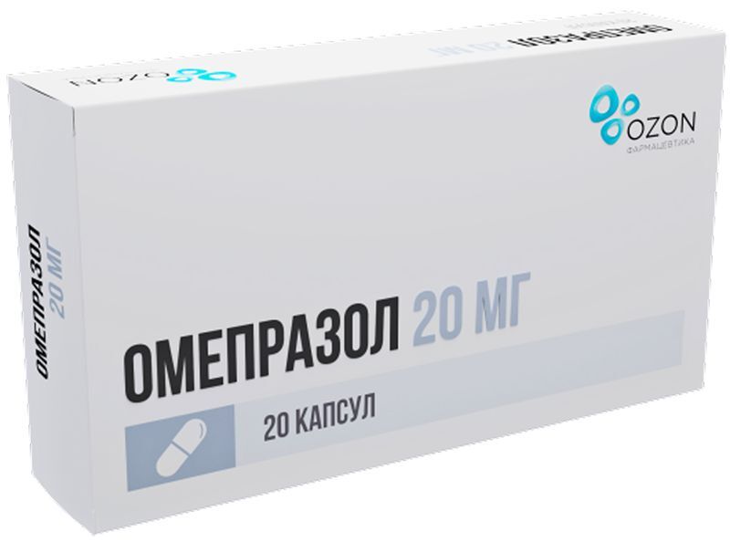 Омепразол 20мг 20 шт. капсулы кишечнорастворимые Озон, фото №2