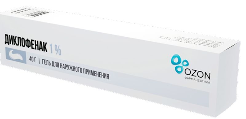 Диклофенак 1% 40г гель для наружного применения Озон, фото №2