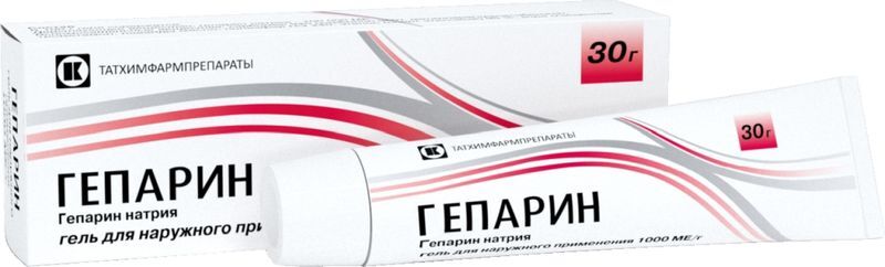 Гепарин 1000Ме/г 30г гель для наружного применения Татхимфарм, фото №2