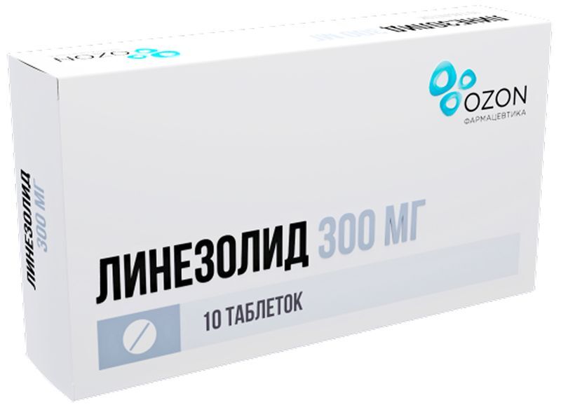 Линезолид 300мг 10 шт. таблетки покрытые пленочной оболочкой, фото №2