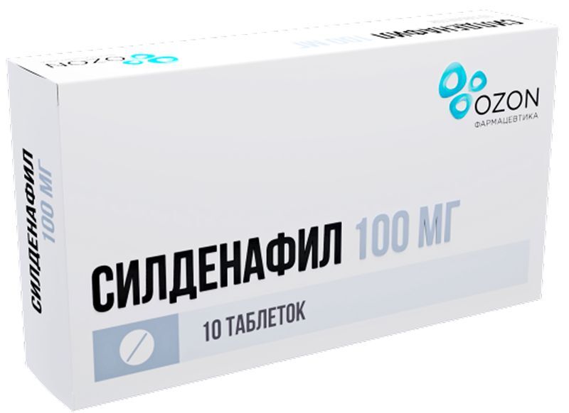 Силденафил 100мг 10 шт. таблетки покрытые пленочной оболочкой Озон, фото №2