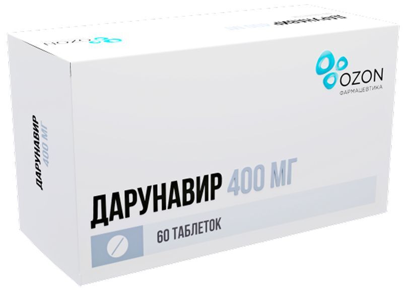 Дарунавир 400мг 60 шт. таблетки покрытые пленочной оболочкой, фото №2