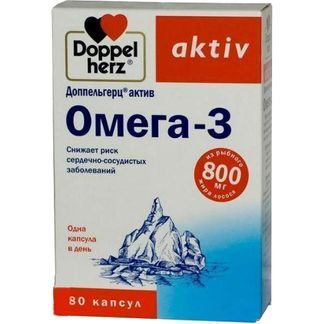 Доппельгерц Актив Омега-3 Капсулы 80 Шт. Queisser Pharma Gmbh & Co.