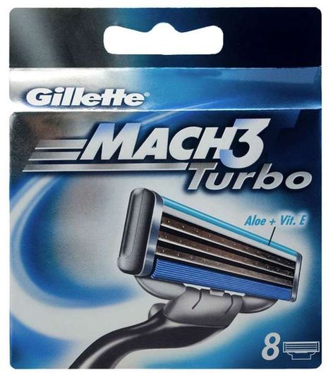 Сменные кассеты для бритья gillette mach3 turbo 8шт