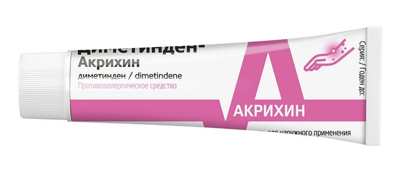 Диметинден-Акрихин 0,1% 30г гель для наружного применения, фото №2
