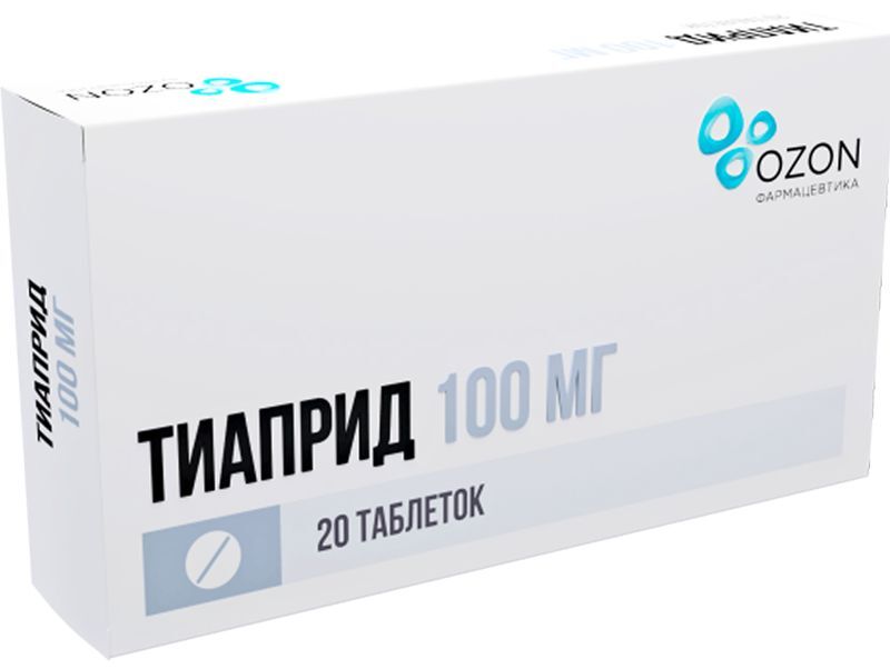 Тиаприд 100мг 20 шт. таблетки, фото №2